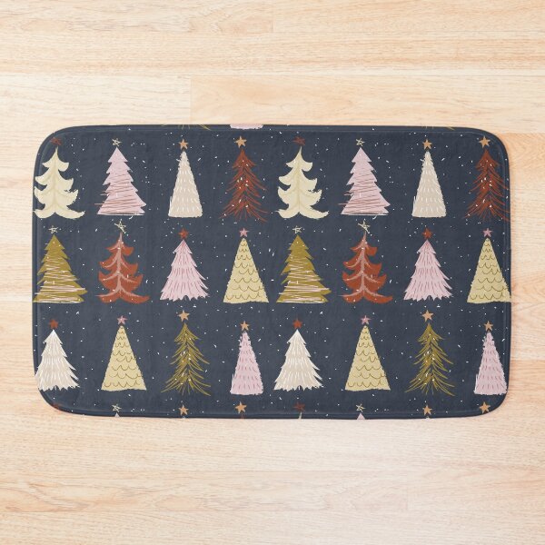 Item preview, Holiday Trees - Simple Muted Colors Seasonal Christmas (Night Time) designed and sold by vron615.