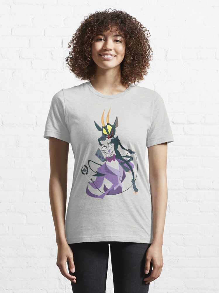  The Cuphead Show King Dice And The Devil Split Poster T-Shirt :  Clothing, Shoes & Jewelry