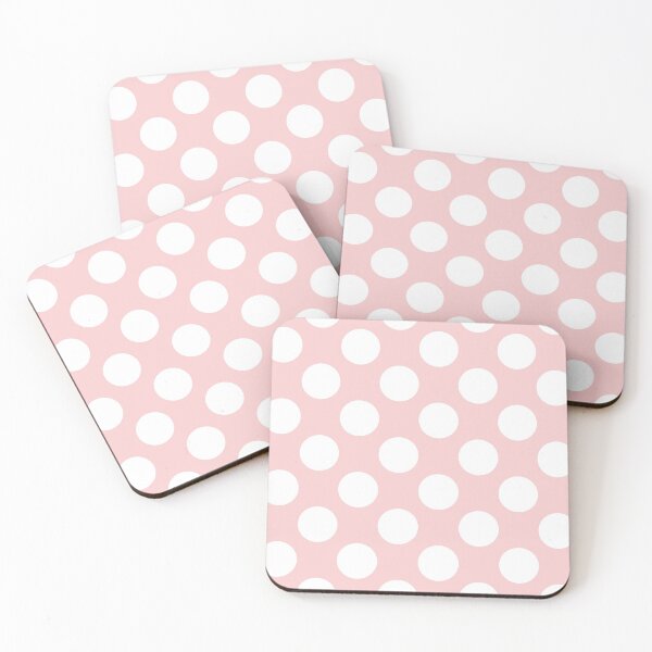 Item preview, Pastel Rose Quartz pink white polka dots designed and sold by coverinlove.