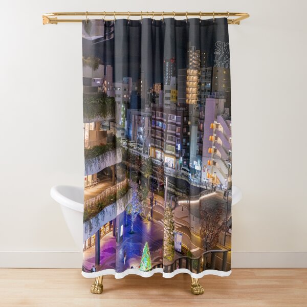 Sumida-ku Nightscape Shower Curtain