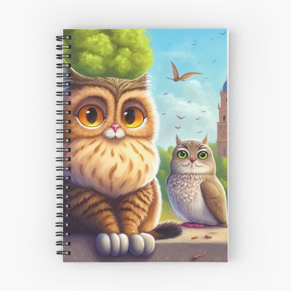 Item preview, A Cat And An Owl designed and sold by TheBaconStudio.