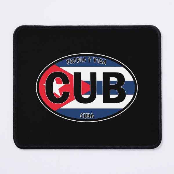 Item preview, CUB - Cuba "Patria y Vida" Oval Travel Bumper Sticker for your Car or Luggage. designed and sold by BBTravels.