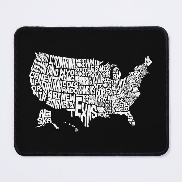 Item preview, Patriotic Text Art Shape Map of United States of America designed and sold by mrhighsky.