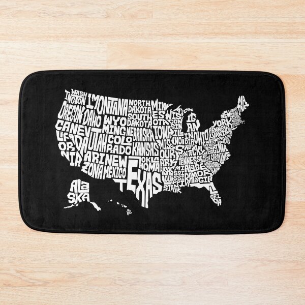 Item preview, Patriotic Text Art Shape Map of United States of America designed and sold by mrhighsky.