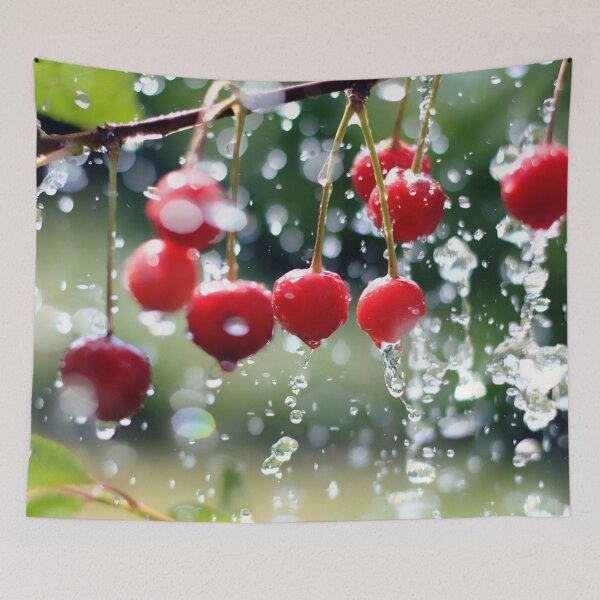 Item preview, Kirschen Wassertropfen zeitlos das bild designed and sold by Falko-Follert.