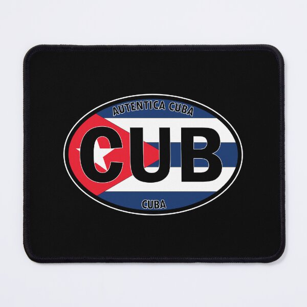 Item preview, CUB - Cuba "Autentica Cuba" Oval Travel Bumper Sticker for your Car or Luggage. designed and sold by BBTravels.