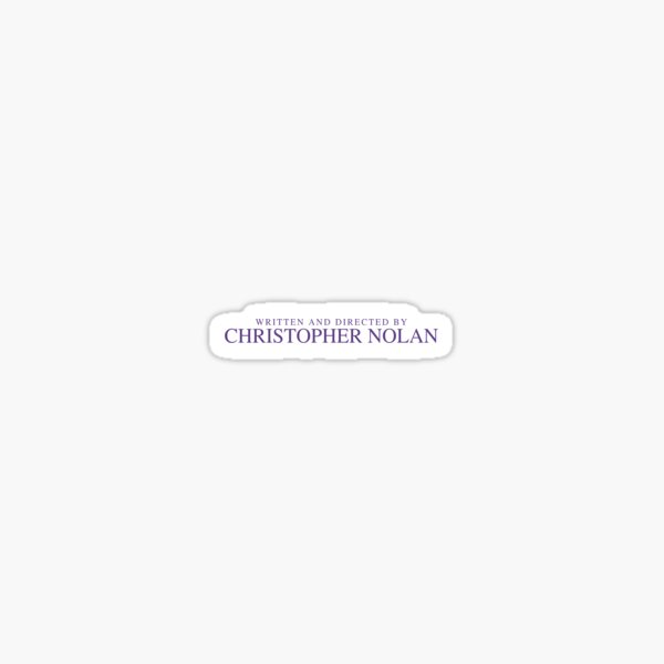 Item preview, Christopher Nolan directed by designed and sold by ladybrienne.