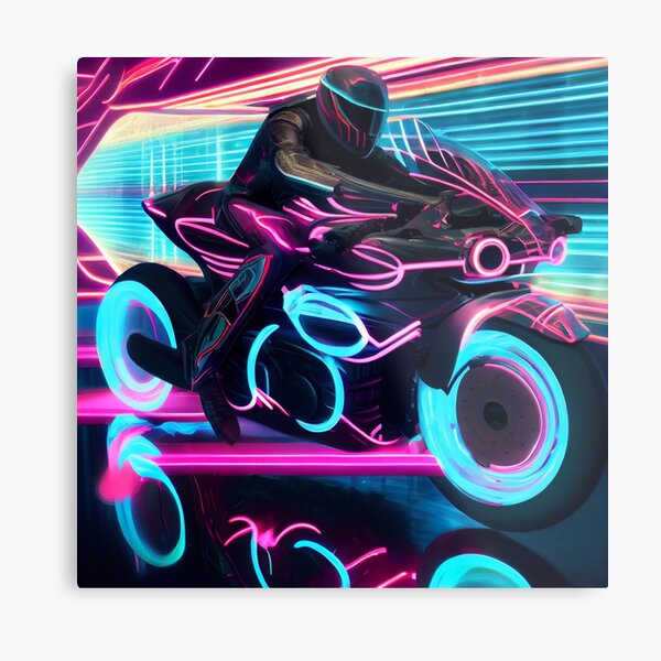 futuristisches Superbike Metallbild