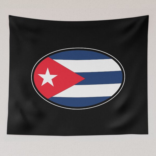 Item preview, Cuba - Cuban Flag Oval Travel Bumper Sticker for your Car or Luggage.  designed and sold by BBTravels.