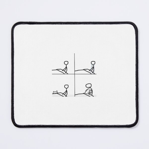 Item preview, I Love Cat Cuddling Depression Meme Stick Figure designed and sold by vaujany.