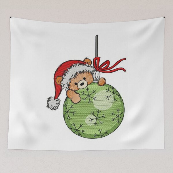 Item preview, Christmas Balls With Santa Bear designed and sold by malconerh.