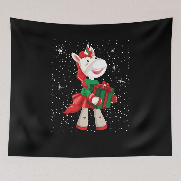 Item preview, Christmas unicorn fun girls kids snowflake holiday xmas designed and sold by WilliamMacken.
