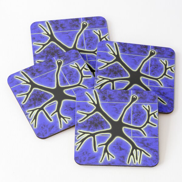 Item preview, Bright Painting Of A Neuron - Psychology, Neuroscience, Psych, Psychiatrist, Neuron, Dopamine, Serotonin, Mental Health, Mental Illness, Depression, Anxiety designed and sold by jadedscientist.