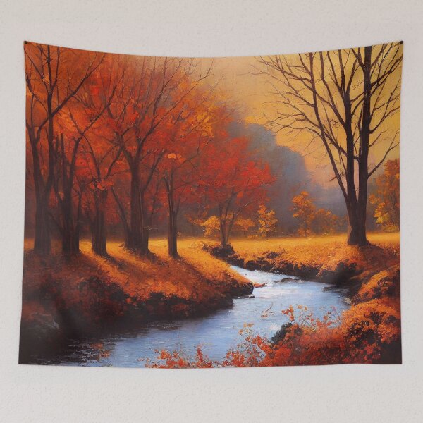 Item preview, Fall Scene With Stream designed and sold by tomorrowsart.