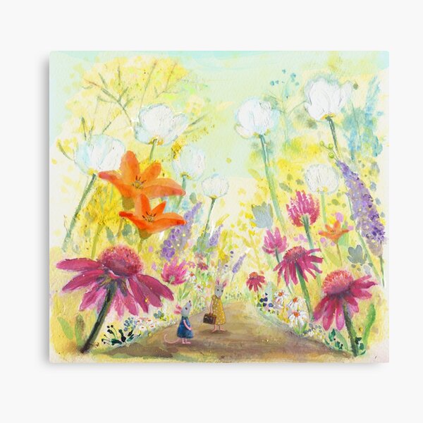 through the garden Canvas Print