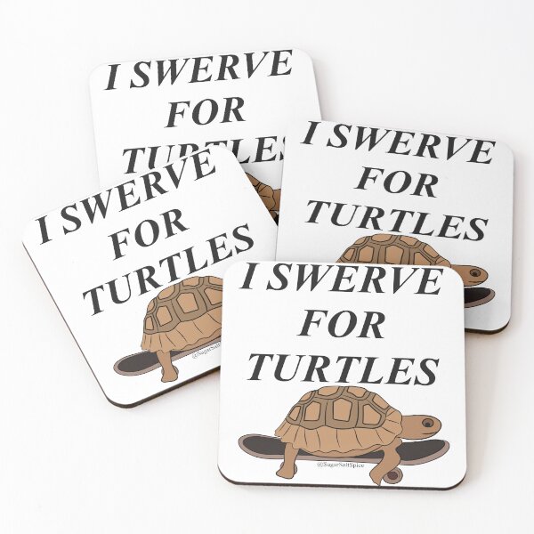 Item preview, I swerve for turtles  designed and sold by SugarSaltSpice.