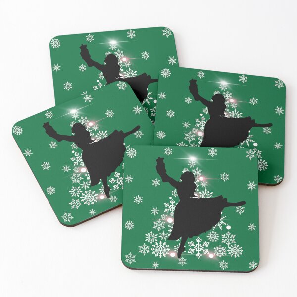 Item preview, The Nutcracker Ballet, Clara and Christmas Tree Christmas Holiday Dance- Green designed and sold by Kate Hyunsu Cho.