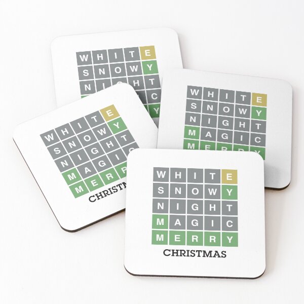 Item preview, Funny Wordle Christmas Gift. White Snowy Night Magic Merry Christmas. designed and sold by nookworker.