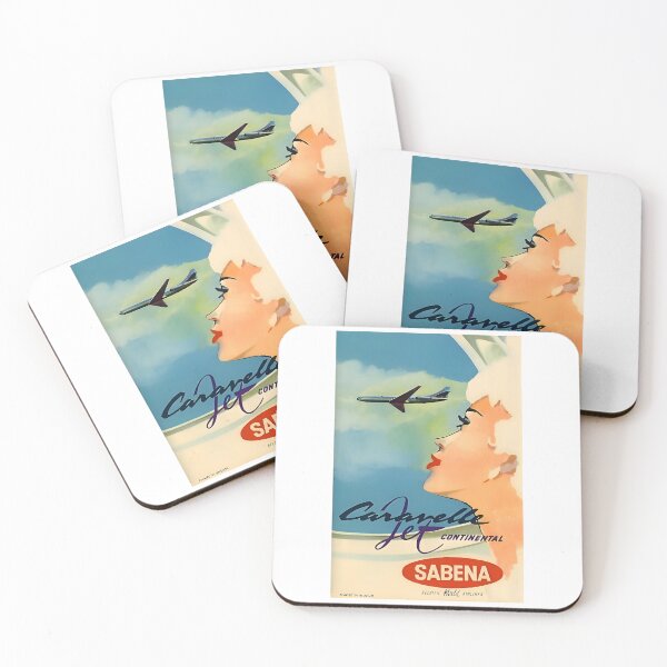 Item preview, SABENA Caravelle Jet Vintage Travel Poster 60's designed and sold by Mitch-Angelo.
