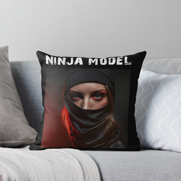 Item preview, Masked Female Ninja Model – Fashion Model Ninja Woman Warrior designed and sold by MadeByRobots.
