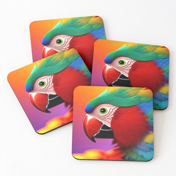 Item preview, Cosmic Rainbow Parrot designed and sold by Itsheartshop.
