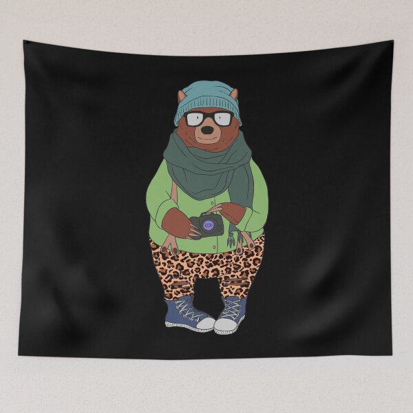 Item preview, Funny Bear Photographer Trendy Outfit Leopard Bear Lovers designed and sold by r-silver.