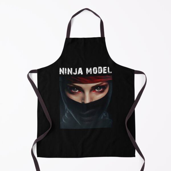 Item preview, Masked Female Ninja Model – Fashion Model Ninja Woman Warrior designed and sold by MadeByRobots.
