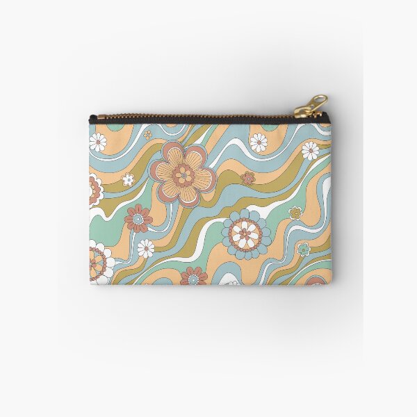 Item preview, Retro floral swirl 70s pattern designed and sold by ReneMagritteArt.