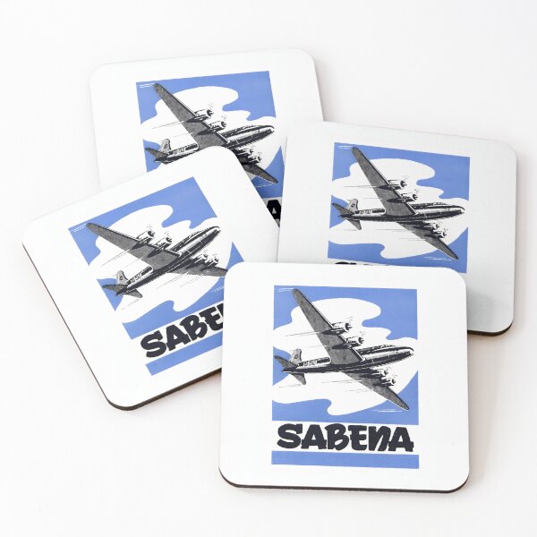Item preview, SABENA DC-6 Vintage Travel Poster 50's designed and sold by Mitch-Angelo.