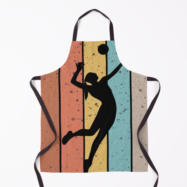 Item preview, Volleyball Spiker in Silhouette Beautiful Vintage Colorful Background designed and sold by efenem.