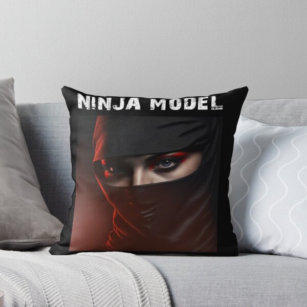 Item preview, Masked Female Ninja Model – Fashion Model Ninja Woman Warrior designed and sold by MadeByRobots.
