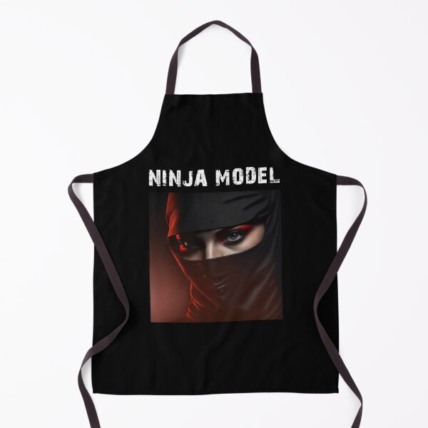 Item preview, Masked Female Ninja Model – Fashion Model Ninja Woman Warrior designed and sold by MadeByRobots.