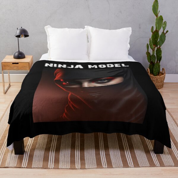 Item preview, Masked Female Ninja Model – Fashion Model Ninja Woman Warrior designed and sold by MadeByRobots.