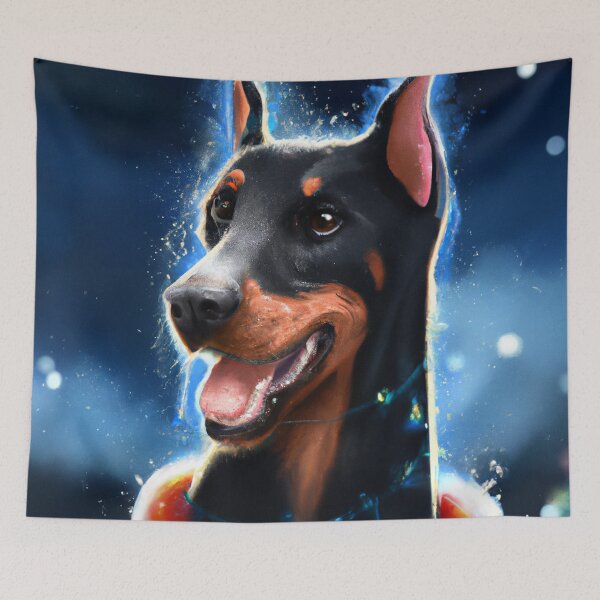 Item preview, Cute Dobermann Drawing designed and sold by WeHeartAnimals.