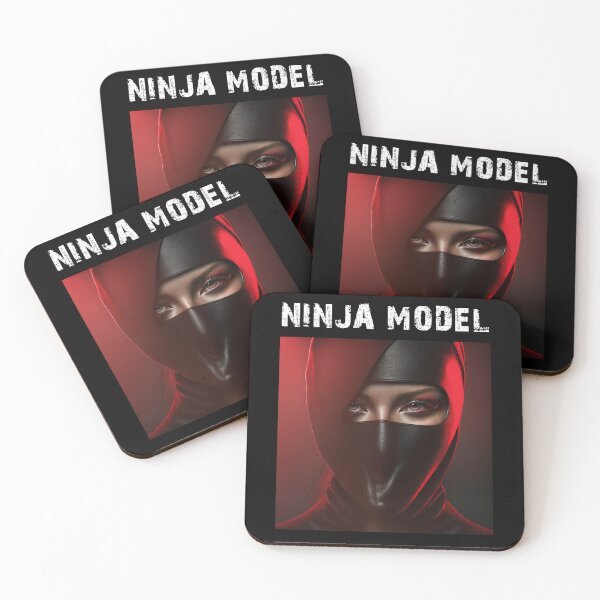 Item preview, Masked Female Ninja Model – Fashion Model Ninja Woman Warrior designed and sold by MadeByRobots.