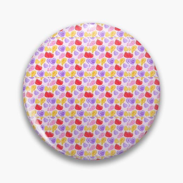 Item preview, Hand Drawn Flat Design Conversation Hearts Pattern designed and sold by CainOG.