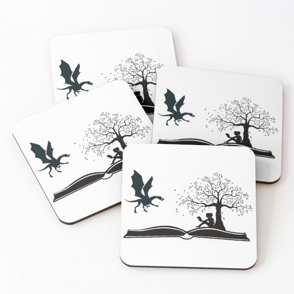 Item preview, Libros y dragones designed and sold by BlackCatArtBB.