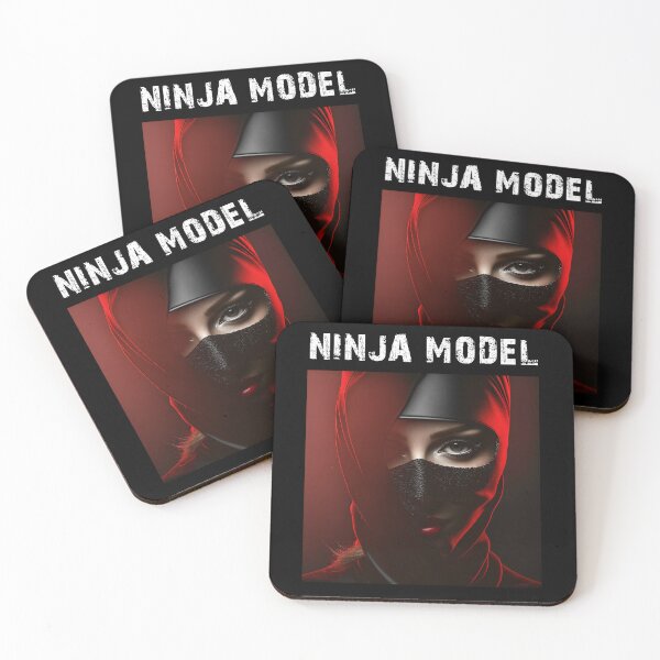 Item preview, Masked Female Ninja Model – Fashion Model Ninja Woman Warrior designed and sold by MadeByRobots.