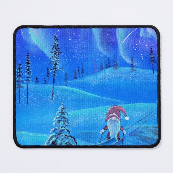 Item preview, Gnome Skiing under Aurora designed and sold by Debbie Center.
