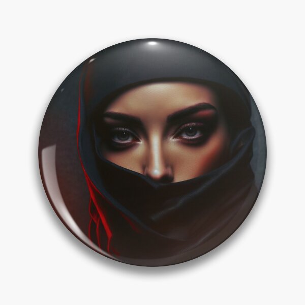 Item preview, Masked Female Ninja Model – Fashion Model Ninja Woman Warrior designed and sold by MadeByRobots.