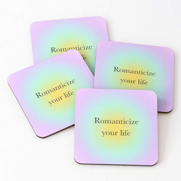 Item preview, Romanticize your life positive spiritual affirmation designed and sold by SimpleFloStudio.