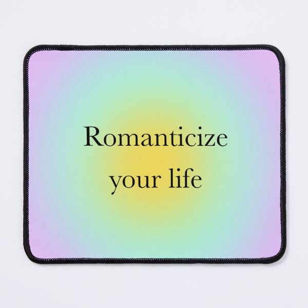 Item preview, Romanticize your life positive spiritual affirmation designed and sold by SimpleFloStudio.