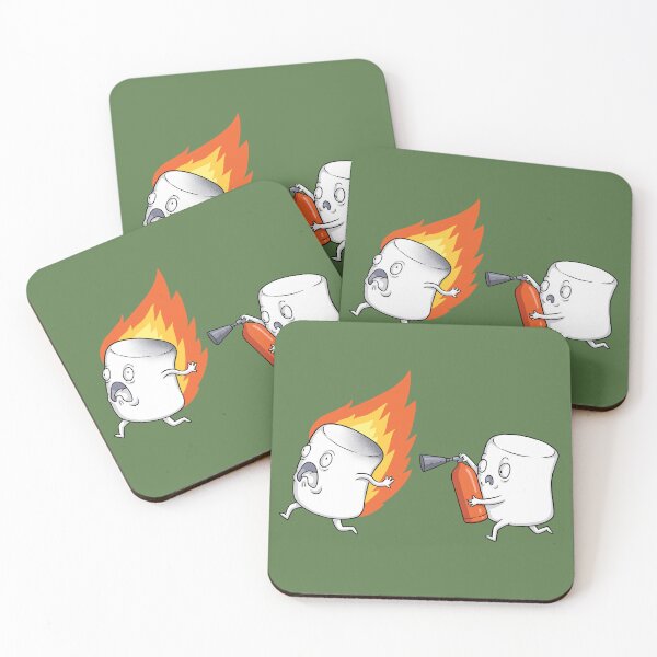 Item preview, marshmallows at a picnic  designed and sold by ComicadaArt.