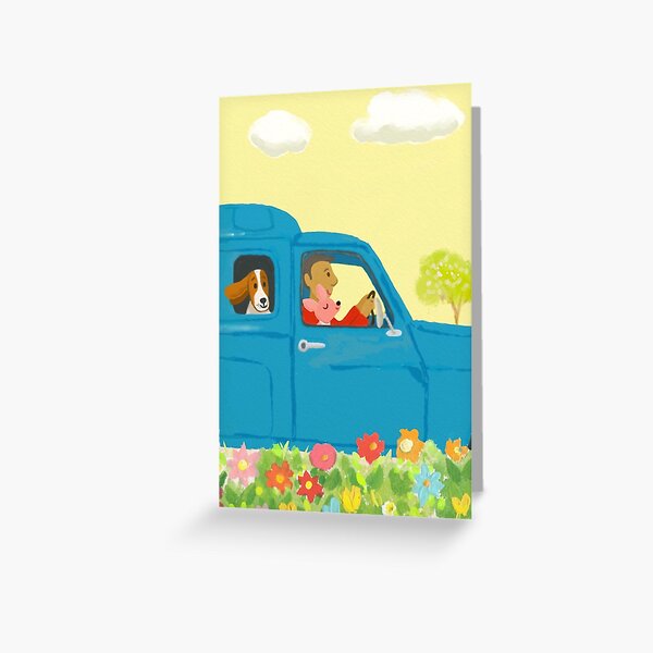 doggy day trip Greeting Card