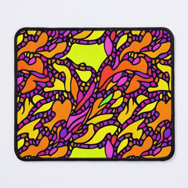 Item preview, A colorful and seamless, tiling organic, vivid pattern designed and sold by Langemark Pens.