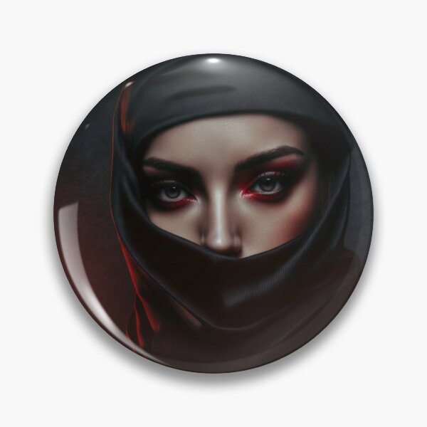 Item preview, Masked Female Ninja Model – Fashion Model Ninja Woman Warrior designed and sold by MadeByRobots.