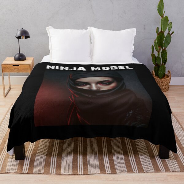 Item preview, Masked Female Ninja Model – Fashion Model Ninja Woman Warrior designed and sold by MadeByRobots.