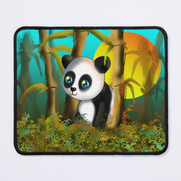 Item preview, baby panda with bamboo designed and sold by BeingNow.
