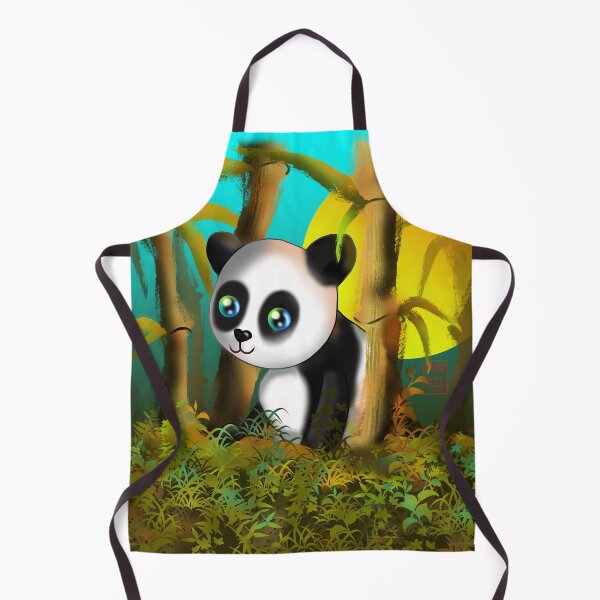 Item preview, baby panda with bamboo designed and sold by BeingNow.