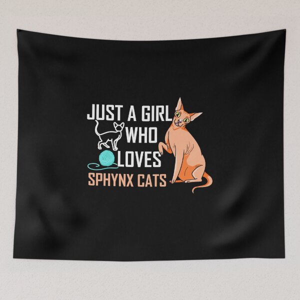 Item preview, Just A Girl Who Loves Sphynx Cats designed and sold by yssnyd.